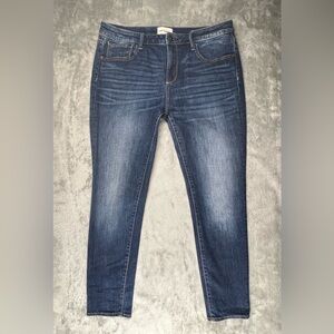 Driftwood Jackie Jeans Womens 32 Dark Blue Wash Western Tapered Casual Boho